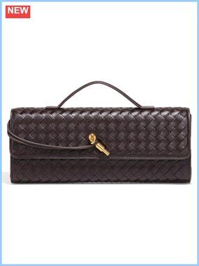 PU Leather Woven Evening Clutch Purses Women Crossbody Shoulder Hobo Handbag